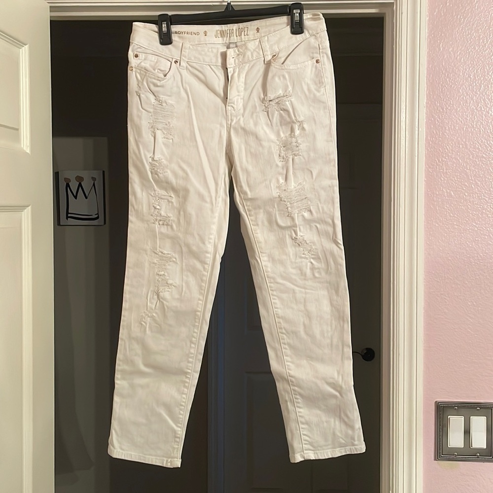 Jennifer Lopez White Jeans